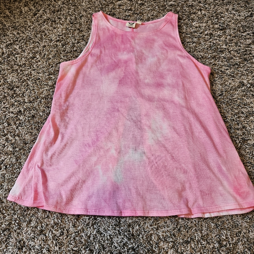 Tie-Dye Open Back Tank Top